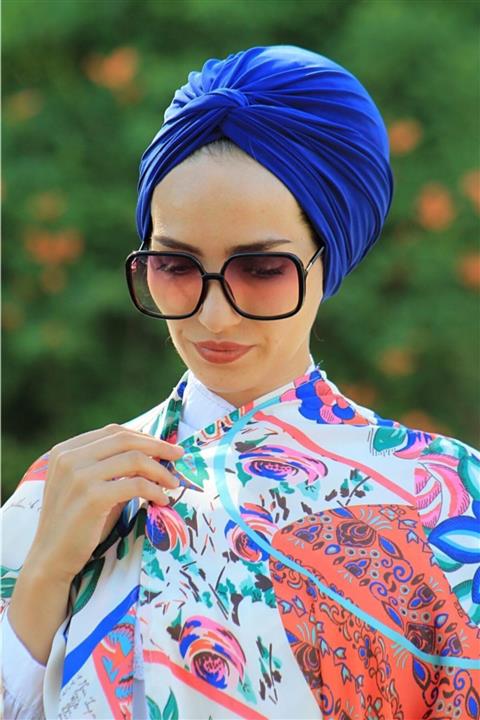 AMİSOS BONE Dolama Bone Hazır Model Olmayan Saks Mavisi