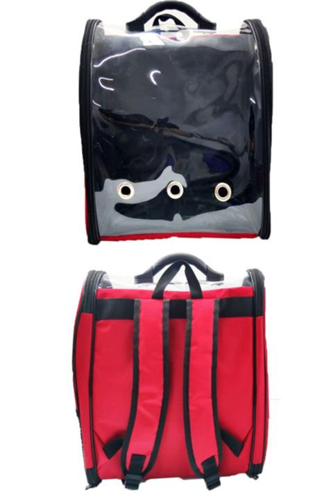 Carneil Kırmızı Hava Delikli Kolay Taşınır Kullanışlı Yıkanabilir Kedi Köpek Taşıma Çantası Ts555