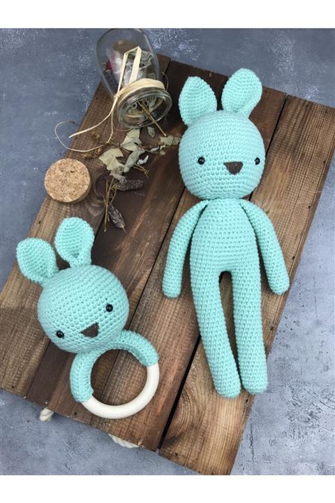 Ececraft Amigurumi Tavşan Oyuncak Ve Çıngırağı