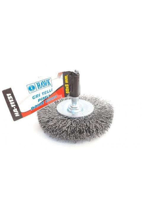 HAWK Fırça Tel Daire 60x8 Mm Ha11131 Pimli Gri
