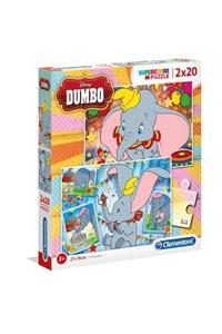 CLEMENTONI 2x20 Parça Disney Dumbo Çocuk Puzzle