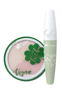 Cecile Vegan Highlighter Ve Long Maskara Seti