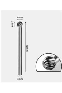 Depolife Yoğun Karbür Çelik Tungsten 4 Mm Cnc Router , Dremel Vb. Yuvarlak Kafa Carbide Uç