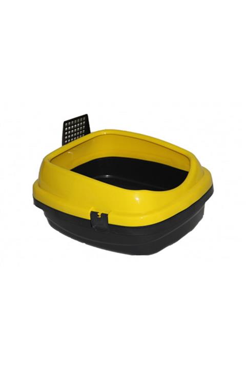Leos Pet Style Açık Kedi Tuvaleti Sarı 49,5x40x22 Cm