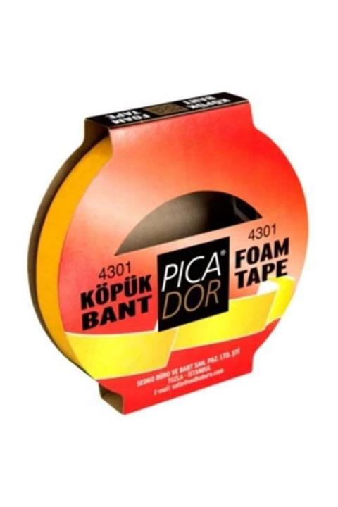Picador Çift Taraflı Bant Köpük Rulo Askılı 50mmx5m 4301