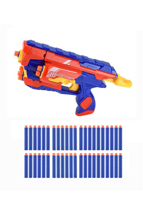 Prestij Oyuncak Fo6161 M Stor Blaze Nerf Stil Yumuşak Sünger Mermi Fırlatan Nişancı 3 Oyuncak Silah 34 Mermili