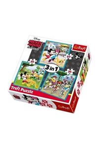 Trefl Mickey Mouse Arkadaş Grubu 20+36+50 Parça 3'lü Çocuk Puzzle /