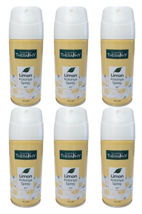 Simply Theraphy 6 Adet - Limon Kolonya Deodorant Sprey 100 Ml