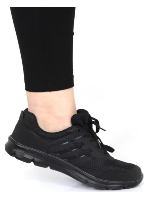 Rock & Roll Unisex Siyaha Siyah Özel Tpu Korumalı Hafif Tabanlı Unisex Spor Ayakkabı