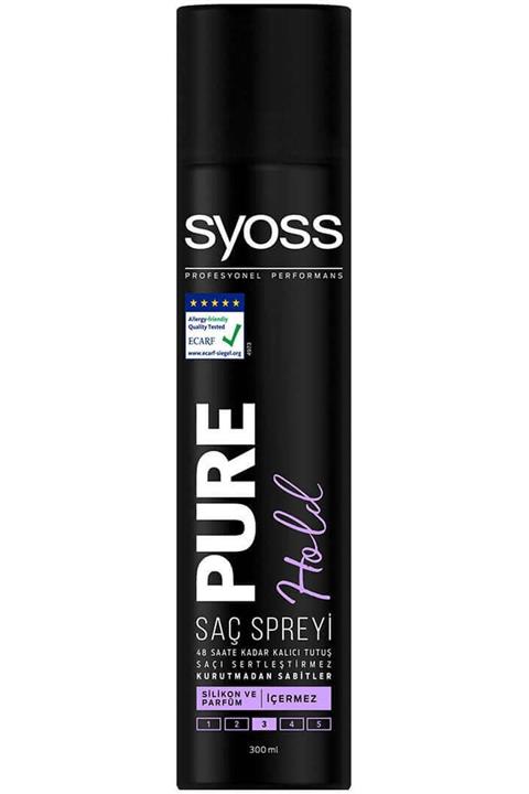 Syoss Marka: Pure Hold Saç Spreyi 300ml