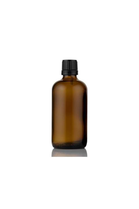 GALENİK Amber Cam Şişe 20ml Siyah Kapak Içten Damlalıklı 24 Adet