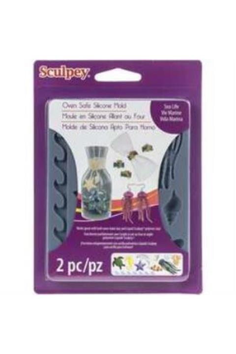 Sculpey Oven Safe Silicone Mold Sea Life 2 Parça Apm61