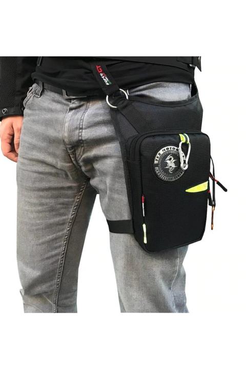 AnkaShop Motosiklet Bel Bacak Çantası Impertex Kumaş Cep Oyuklu Motor Kurye Çanta Leg Bag 1420