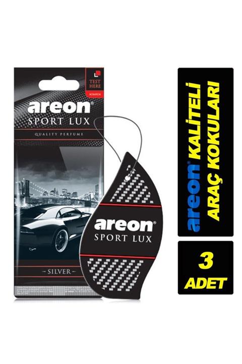 Areon Sport Lux Sılver'' 3 Adet 'kaliteli Araç Kokusu'