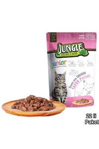 Jungle Pouch Yavru Kedi Tavuklu 22 Ad.jelli Yaş M.