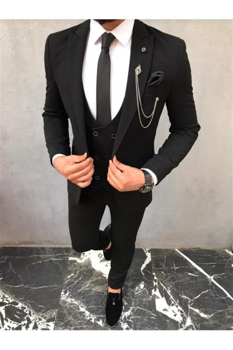 Marca Uno Kırlangıç Yaka Slim Fit Takım Elbise