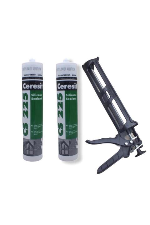 Ceresit Henkel Şeffaf Silikon 2'li Set Plastik Silikon Tabancası