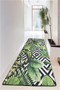 Chilai Home Tropic Djt Kaymaz Taban Kesme Halı Yolluk , Yıkanabilir Kaymaz