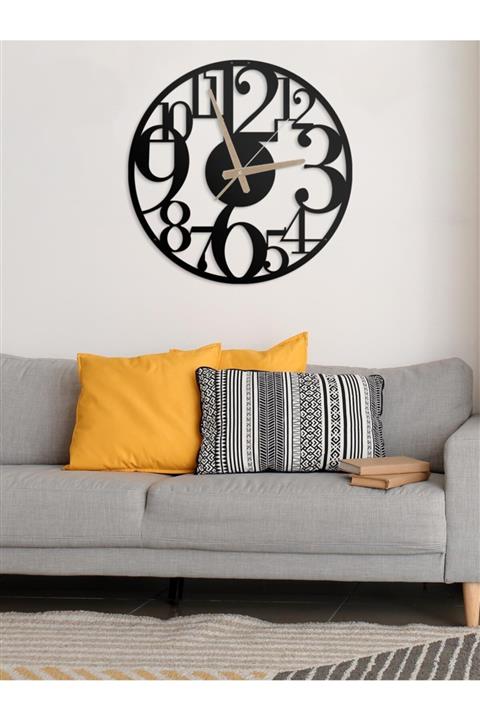 Metalium Concept Dekoratif Türkçe Rakamlı Metal Duvar Saati 60x60cm