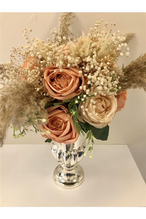 BULUT TASARIM ÇİÇEK Soft Turuncu Gül Aranjmanı