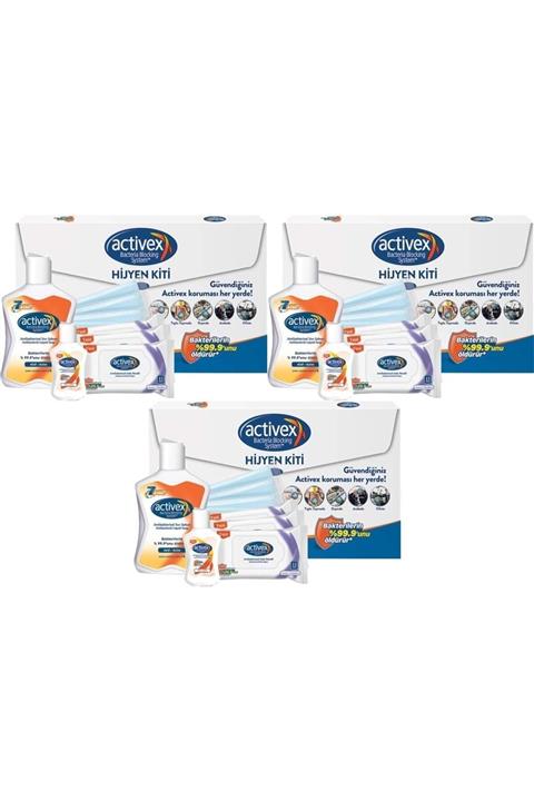 Activex Hijyen Kiti Süper Set 3 Lü Set-seyahat Kiti