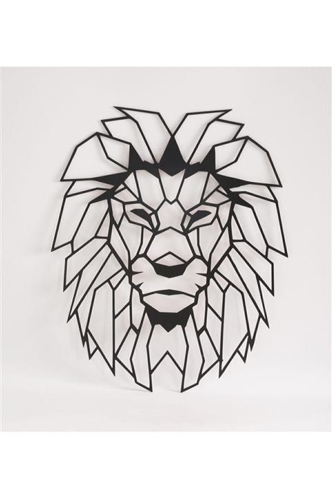 decorium pleksi Ome Garden Aslan Başı Ahşap Gölge Duvar Tablosu