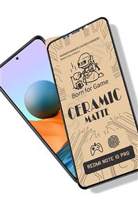 Cekuonline Xiaomi Redmi Note 10 Pro Tam Kaplayan Mat Seramik Nano Ekran Koruyucu