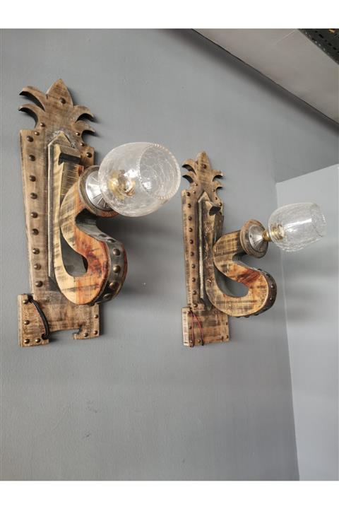 Tasarımname Architecture & Design Eskitme Görünümlü Ahşap Aplik!