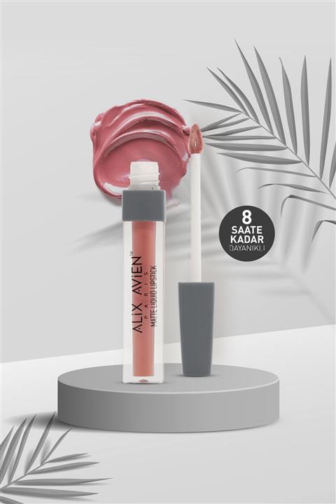 Alix Avien Pembe Mat Likit Ruj Matte Liquid Lipstick 01