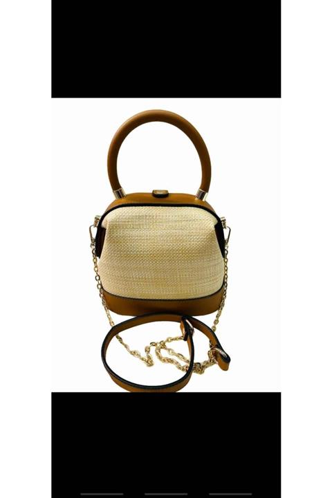 BM GİYİM Omuz Askılı Abiye Çanta Krem