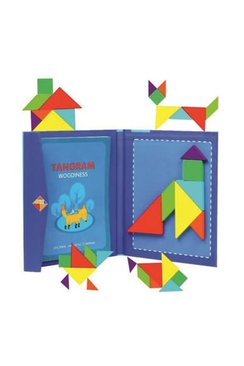 PİRAMİGO Mıknatıslı Tangram Kitabı Puzzle Yapboz