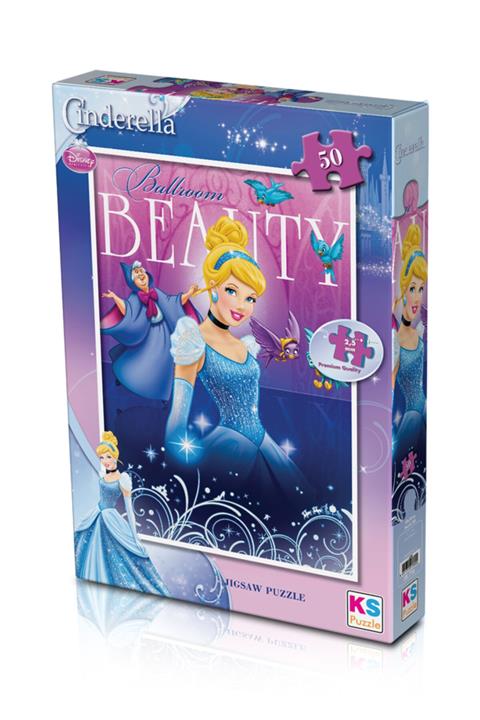 Ks Puzzle Cinderella Sindirella Prenses Külkedisi 50 Parça Puzzle Eğlenceli Eğitici Çocuk Yapboz