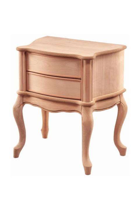 Obuts Home Gold Dar Komodin Ahşap Ham