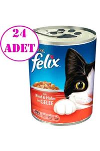 FELIX Purina Felix Sığır Etli Kedi Konservesi 400 Gr 24 Adet