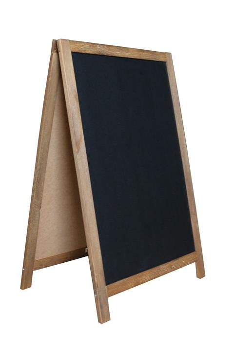 ABC Siyah Çatı Tipi Menü Tahtası 60x85