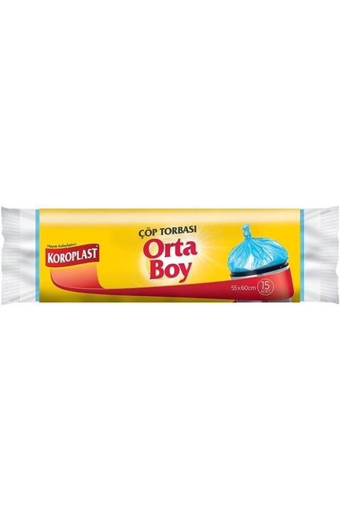 Koroplast Orta Boy Çöp 15li