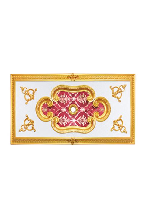 Decomanya Altın Dikdörtgen Saray Tavan Göbeği 60x120 cm