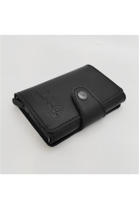 DAVID POLO Kartlık Cüzdan Manyetikli Siyah Unisex