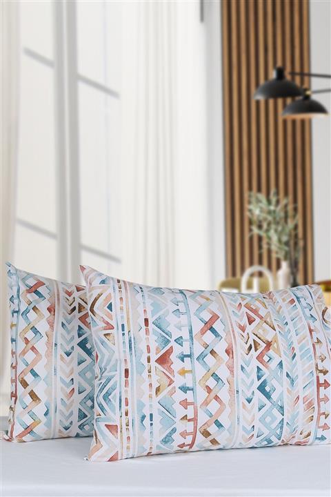 Makteks Home %100 Pamuklu 4'lü Yastık Kılıfı 50×70cm Zigzag