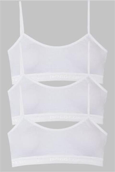 ALBAX Pedli Dondeza Yarım Atlet Büstiyer 3'lü Paket