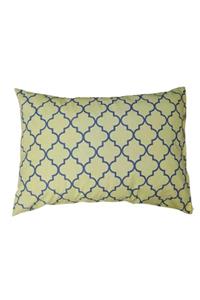 zambaktekstil Selonya 50x70 Sarı Kare Desenli Yastık Kılıfı %100 Pamuklu