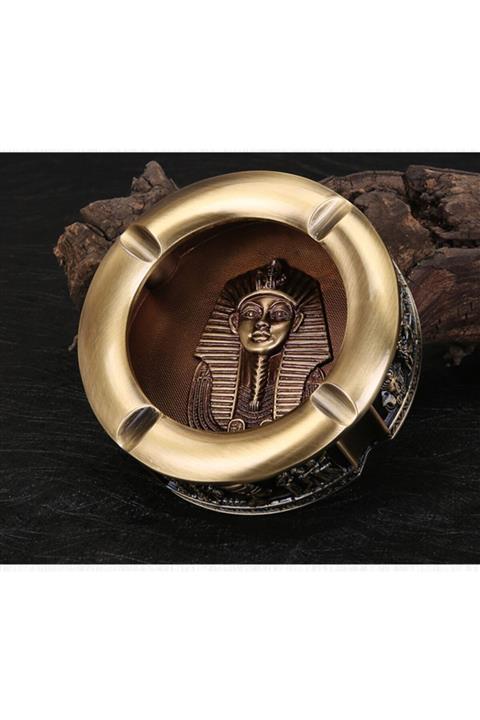 Mor İncir Antik Mısır Bakır Renk Kül Tablası