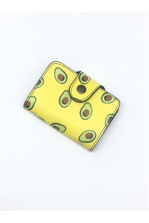 MERMAİD BUTİK Avokado Desenli Kartvizitlik Cüzdan