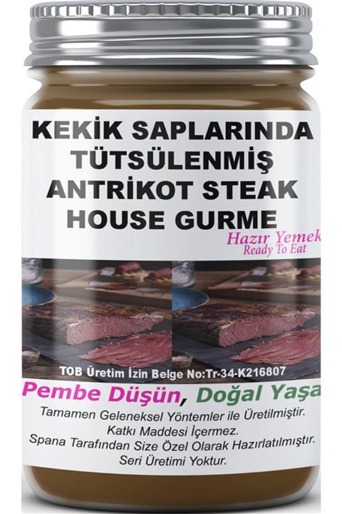 SPANA Steak House Gurme Ev Yapımı Katkısız Kekik Saplarında Tütsülenmiş Antrikot 330gr
