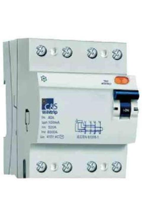 C&S Electric Kaçak Akım Rölesi 63 A 300 Ma 4 Kutup