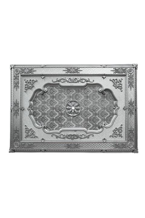 Decomanya Gümüş Dikdörtgen Saray Tavan Göbeği 140*200 Cm