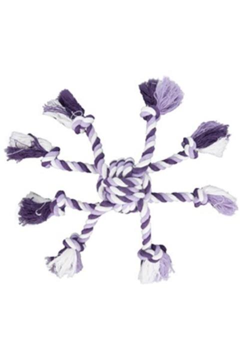 Flamingo Ahtapot İp Köpek Oyuncağı Mor 7x30 cm