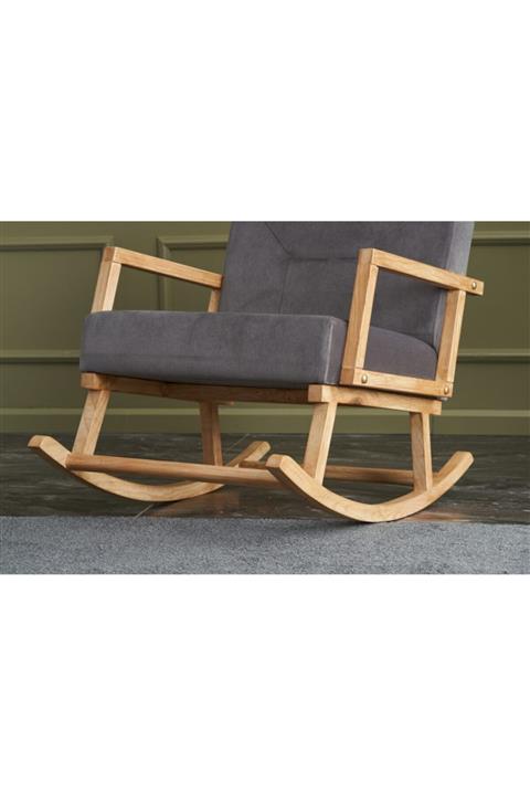 Evdebiz Duygu Sallanan Sandalye Gri