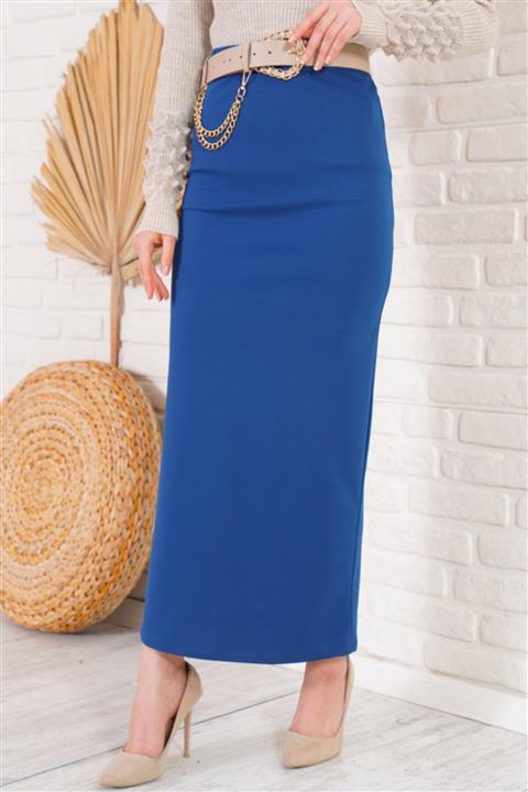 Afilva Kadın Scuba Kalem Indigo Etek