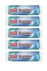 STEPY Çöp Torbası Ekonomik Büyük Boy 10'lu 5 Adet